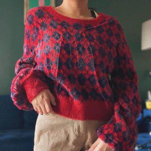 Sunday Best Argyle Print Cropped Kitten